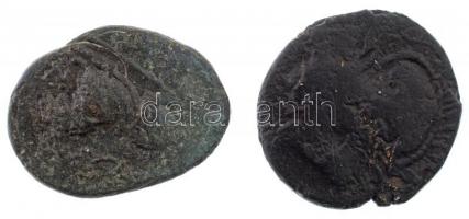 Ókori Görögország DN 2xklf Br érme (3,38g and 3,69g) T:3
Ancient Greece ND 2xdiff Br coins (3,38g a...
