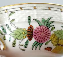 Herendi Fleur des indes vertes mintás bouillon csésze 6 db. Kézzel festett, jelzett. Hibátlan