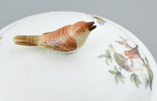 Herendi Rothschild mintás bouillon csésze 6 db. Kézzel festett, jelzett. Kis sérülésekkel