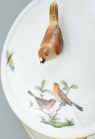 Herendi Rothschild mintás bouillon csésze 6 db. Kézzel festett, jelzett. Kis sérülésekkel