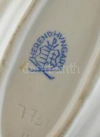 Herendi Viktória mintás porcelán tálka. Kézzel festett, jelzett, hibátlan 10x6,5 cm
