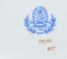 Herendi Rothschild mintás mokkás készlet 7 személyes, cukortartó nélkül. Kézzel festett, jelzett. ró...