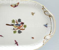 Herendi Rothschild mintás süzeményes készlet 10 személyes. Kézzel festett, jelzett. Apró kopással