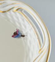 Herendi Rothschild mintás süzeményes készlet 10 személyes. Kézzel festett, jelzett. Apró kopással