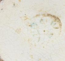 Gorka Iparművészeti Vállalat hólyagos zöld váza. Jelzett, hibátlan. 17 cm