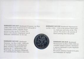 Hollandia 1999. 1Ecu "Rembrandt" érmés, bélyeges borítékon T:1