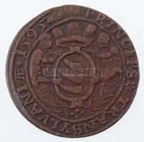 Erdélyi Fejedelemség 1595. Tallér "Báthory Zsigmond" ismeretlen célból készült bronzozott ...