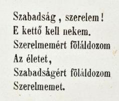 Petőfi [Sándor] összes költeményei. Egy kötetben. Pest, 1847, Emich Gusztáv,(Beimel-ny.), 1 (Barabás...