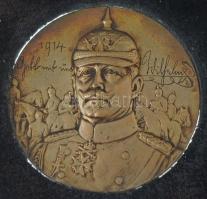 1914-1917. I. világháborús osztrák-magyar és német emlékérem összeállítás korabeli üvegezett keretbe...