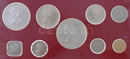 Bahamák 1972. 1c - 5D (9xklf) forgalmi sor, eredeti dísztokban T:1 / Bahamas 1972. 1 Cent - 5 Dollar...