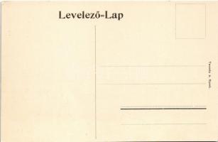 Budapest V. Kossuth Lajos utca, villamosok, üzletek. Taussig A. 5465