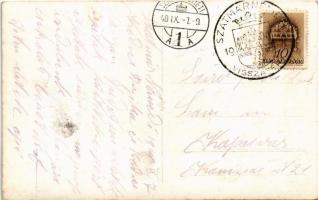 1940 Szatmárnémeti, Satu Mare; bevonulás, katonák, Bleier üzlete / entry of the Hungarian troops, sh...