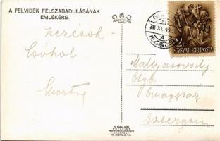 1938 Párkány, Stúrovo; bevonulás, "Éljen Horthy! Mindent vissza! Győzött Magyarország!" dí...