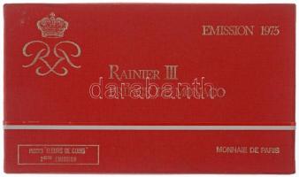 Monaco 1975. 10c - 50Fr "III. Rainier" (7xklf) forgalmi sor, eredeti dísztokban T:1 / Mona...