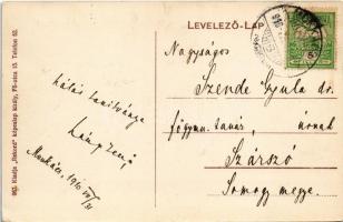 1910 Munkács, Mukacheve, Mukacevo; M. kir. dohánygyár. Rekord képeslap király kiadása / tobacco fact...