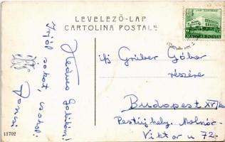 Fiume, Rijeka; utca villamossal, vasúti sín / street with tram, railway tracks