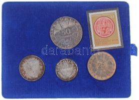 Ausztria 1965. 5Sch - 50Sch Ag (4xklf) érme összeállítás a Bécsi Egyetem alapításának 600. évforduló...