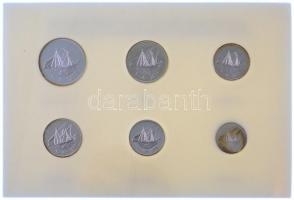 Kuvait 2008. 1f - 100f Ag "Jaber III / Sabah IV" (6xklf) forgalmi sor, eredeti dísztokban ...