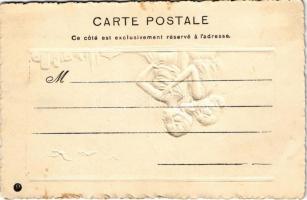 Szecessziós dombornyomott hölgyek / Art Nouveau embossed ladies