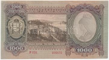 1943. 1000P "F 038 070572" T:III szép papír
Adamo P21