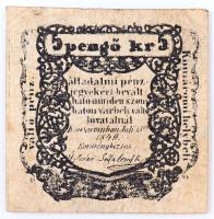Komárom 1849. 5kr 2mm-es betűk T:III / Hungary / Komárom 1849. 5 Kreuzer 2mm wide letters C:F Adamo KOM-3.1