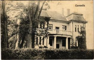 1931 Gavosdia, Krassókövesd, Gavojdia; Bukovinszky-kastély / castle