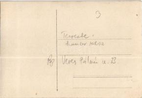 1927 Budapest V. Veres Pálné utca 33. szám alatti lakóház építés közben, 5 emeletes bérház építkezés...