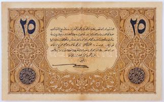 Törökország 1917. 25L "G 018231" T:II,II- / Turkey 1914. 25 Livre "G 018231" C:X...