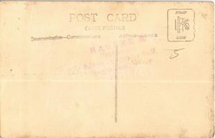 1908 Budapest, VII K.K. kerékpáros versenyző. Hauser S. fényképész / Hungarian cyclist. photo