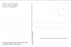 Tanulni, olvasni, harcolni! Karl Marx. Magyarországi Szociáldemokrata Párt Országos Oktatási bizotts...
