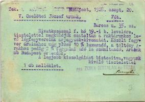 1928 Zubek Bertalan és Társa puskaműves fegyverek és sportcikkek áruháza. Budapest, Múzeum körút 29....