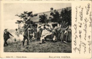 Balaton vidéke, Szüret III. dinom-dánom. D.K.F.E. 897. (EK)