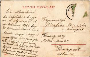 1906 Tihany, Apátság és szélmalom a Duna parton (Rb)