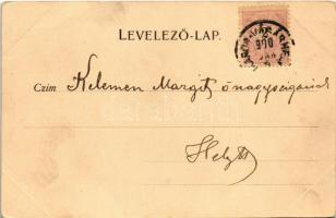 1900 Marosvásárhely, Targu Mures; Igazságügyi palota. Holbach E. kiadása / palace of justice