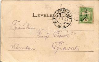 1906 Borosjenő, Borosineu, Ineu; Kir. járásbíróság és főszolgabírói épület. Honisch fényképész felvé...