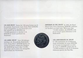 Hollandia 1999. 1Ecu "100 éves a Tenisz Szövetség" érmés, bélyeges borítékon T:1