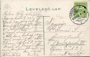 1915 Párkány, Stúrovo; pályaudvar, vasútállomás, autóbusz / railway station, autobus