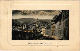 1910 Selmecbánya, Schemnitz, Banská Stiavnica; Alsó Rózsa utca. Joerges 1910. / street