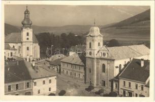 ~1947 Rozsnyó, Roznava; Slovenské elektrárne / utca, templom, üzlet / street, church, shop. Luna2135.