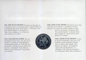 Hollandia 1998. 1Ecu "Jack, Jacky és a gyerekek" érmés, bélyeges borítékon T:1