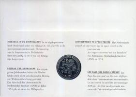 Hollandia 1999. 1Ecu "Űrutazás" érmés, bélyeges borítékon T:1