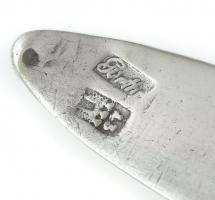 Ezüst (Ag) 2 db antik 13 latos teáskanál. Jelzett: Székesfehérvár. Mester: Franciscus Günther. cca. ...