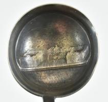 Ezüst (Ag) puncsos kanál. 13 latos antik ezüst jelzéssel XIX.sz. eleje. 86 g