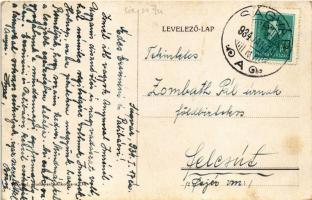 1934 Ságvár (Siófok), Római katolikus templom és iskola, Hangya szövetkezet üzlete (fa)