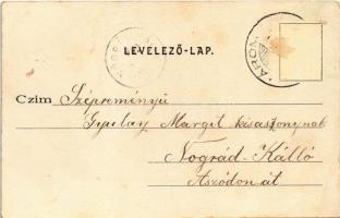 1902 Komárom, Komárnó; Erzsébet sziget, kápolna és feszület. Freisinger M. kiadása / island chapel (...