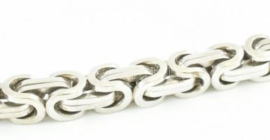 Ezüst (Ag) Bizánci mintás király nyaklánc. Jelzett. Jó állapotú. nettó: 403 g, h: 65 cm