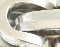 Ezüst (Ag) Bizánci mintás király nyaklánc. Jelzett. Jó állapotú. nettó: 403 g, h: 65 cm