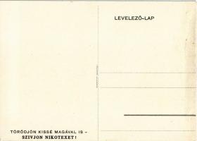 Mennyei élvezet: Nikotex. Törődjön kissé magával is - szívjon Nikotexet. Piatnik Rt. kiadása, magyar...