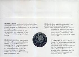 Hollandia 1998. 1Ecu "Aranyhintó" érmés, bélyeges borítékon T:1