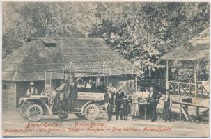 1909 Vrelo Bosne, Bosna Quellen; Automobilfahrt Vrelo-Bosna-Ilidze-Sarajevo. C.S. Nr. 363. Kunstverlag Cappon / Prvo bos.-herc. Autopoduceze / automobile trip